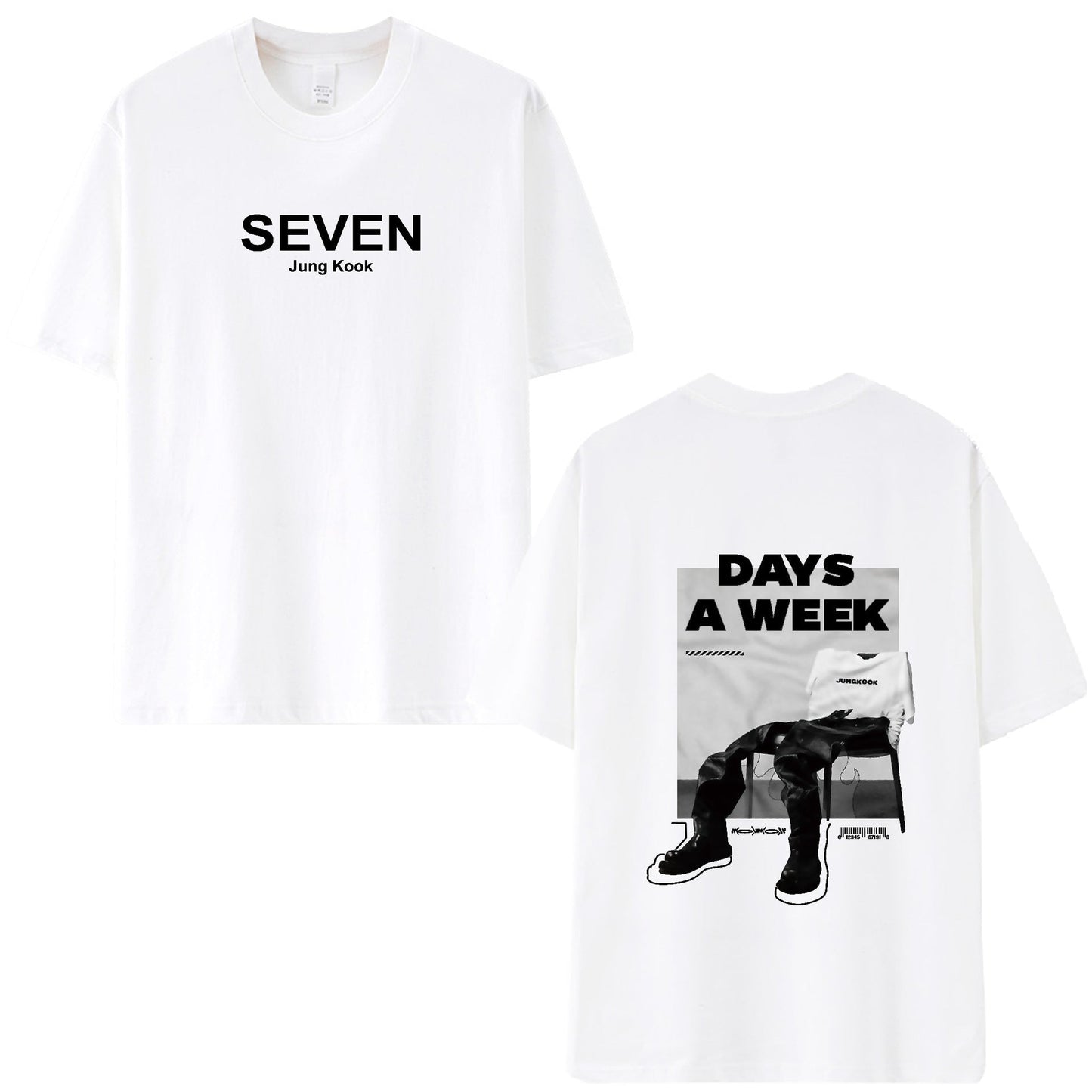 SEVEN JUNGKOOK T-SHIRT 100% COTTON