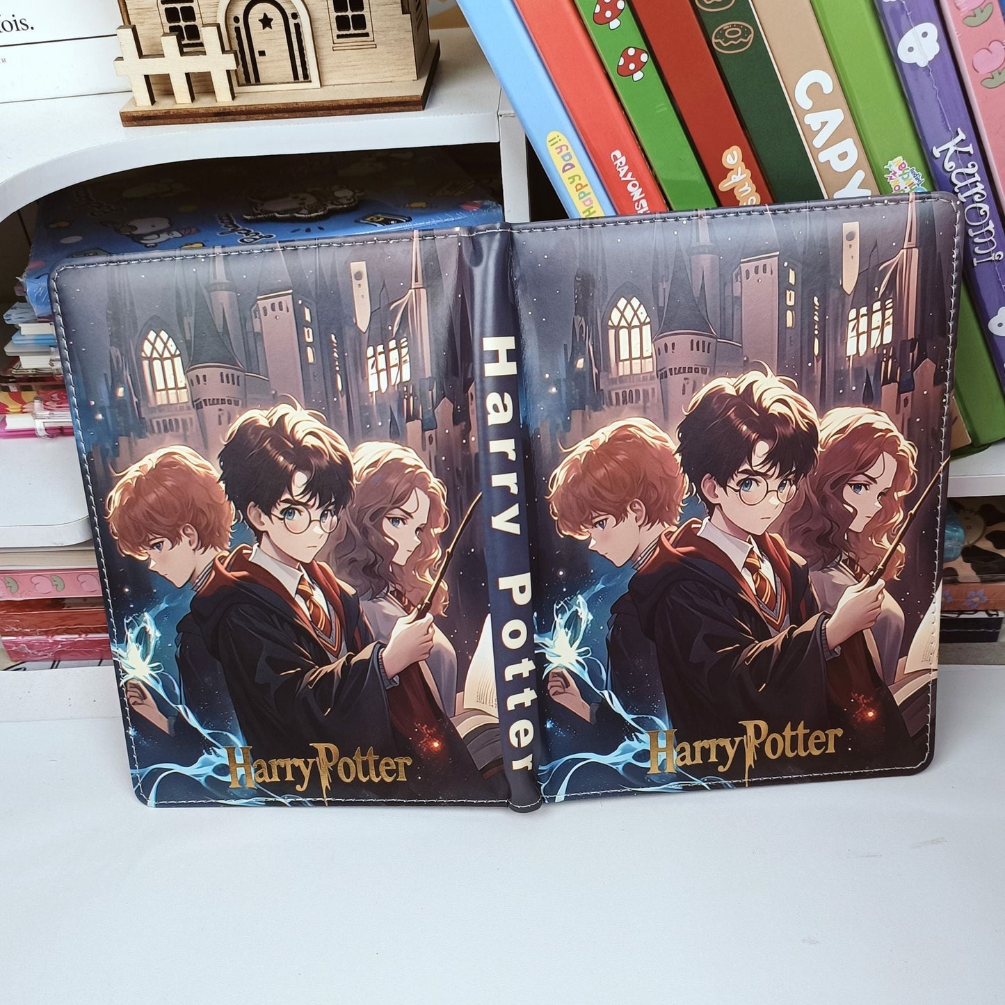 HARRY POTTER NOTEBOOK WITH DECORATED PAGES PAPERBACK