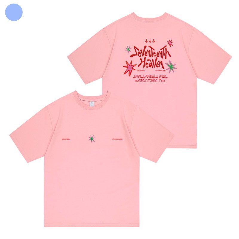 SEVENTEENTH MERCH HEAVEN T-SHIRT 100% COTTON (various colors)