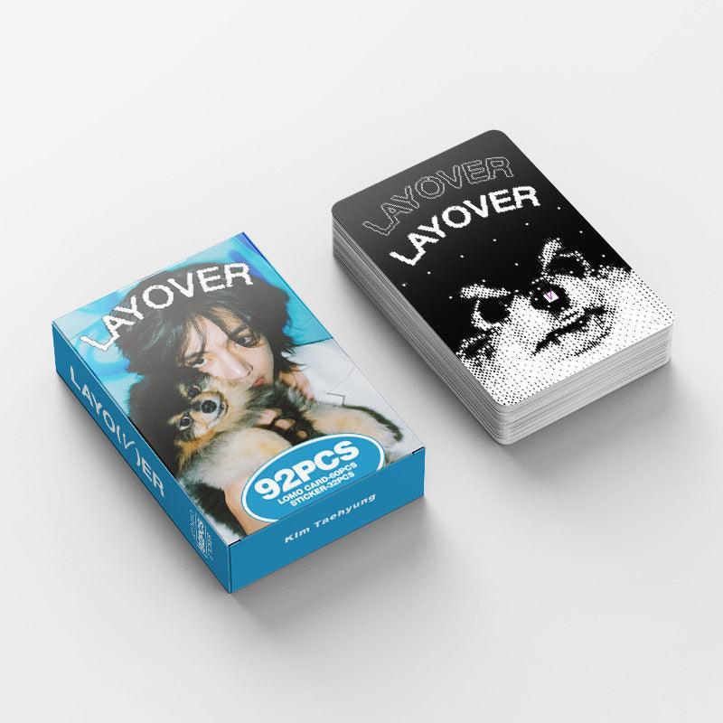 PHOTOCARDS V LAYOVER 92 PCS (60 PHOTOCARDS + 32 STICKERS)