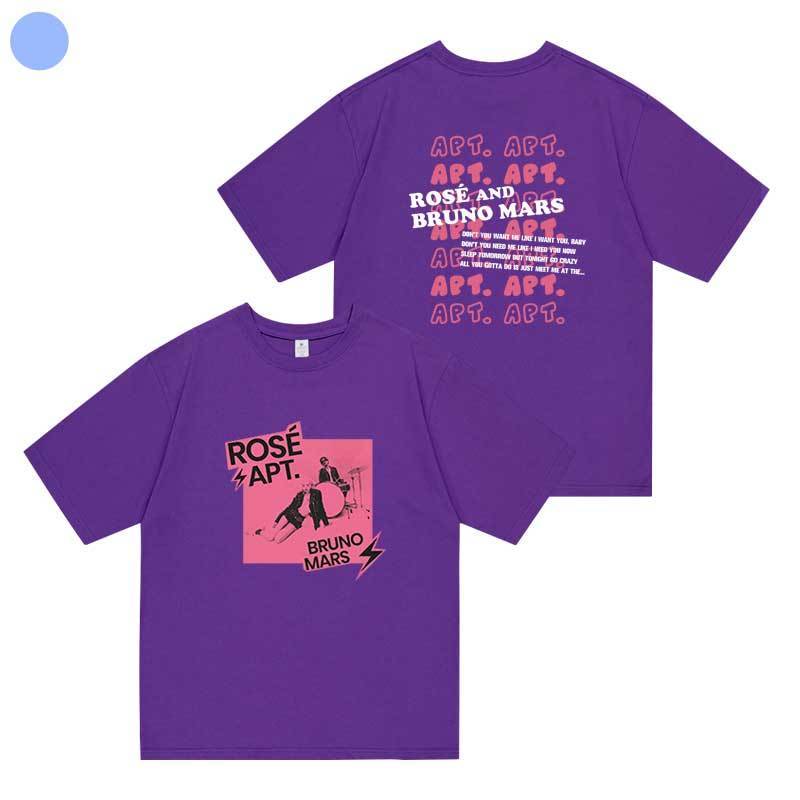 ROSÉ (BLACKPINK) AND BRUNO MARS APT T-SHIRT 100% COTTON