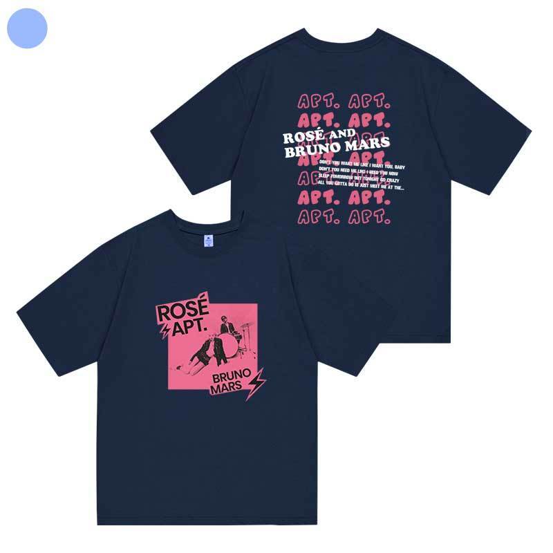 ROSÉ (BLACKPINK) AND BRUNO MARS APT T-SHIRT 100% COTTON