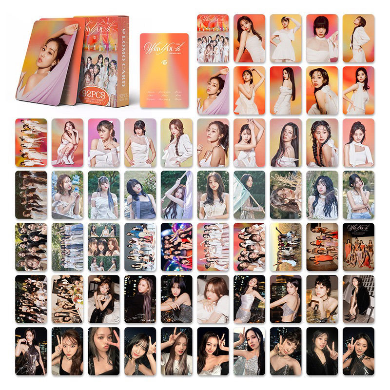 PHOTOCARDS TWICE WITH YOU - 92 PCS (60 PHOTOCARDS + 32 STICKERS)