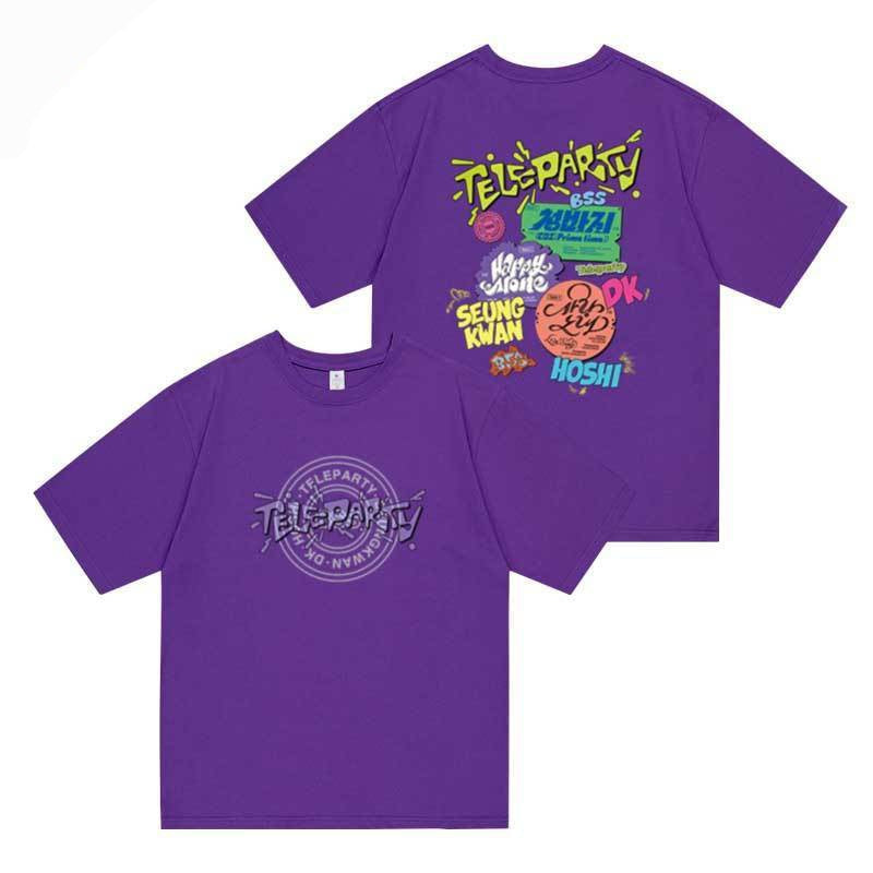 SEVENTEEN MERCH  BSS TELEPARTY T-SHIRT 2025 100% COTTON (various colors)