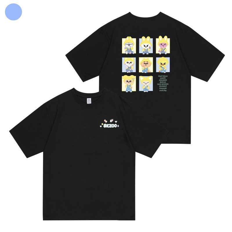 STRAY KIDS SKZOO POP-UP T-SHIRTS 2025 100% COTTON