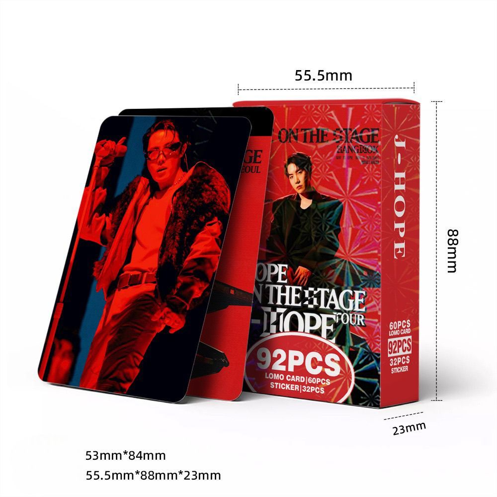 JHOPE “HOPE ON THE STAGE” PHOTOCARDS + STICKERS  92 PCS