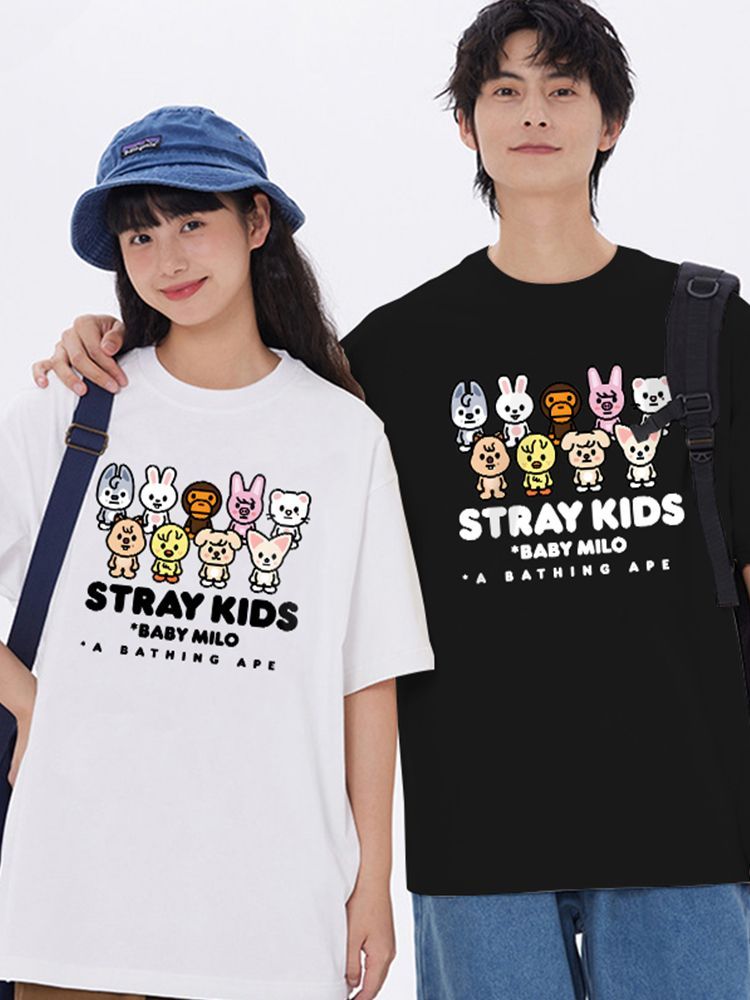 STRAY KIDS BABY MILO T-SHIRTS 100% COTTON