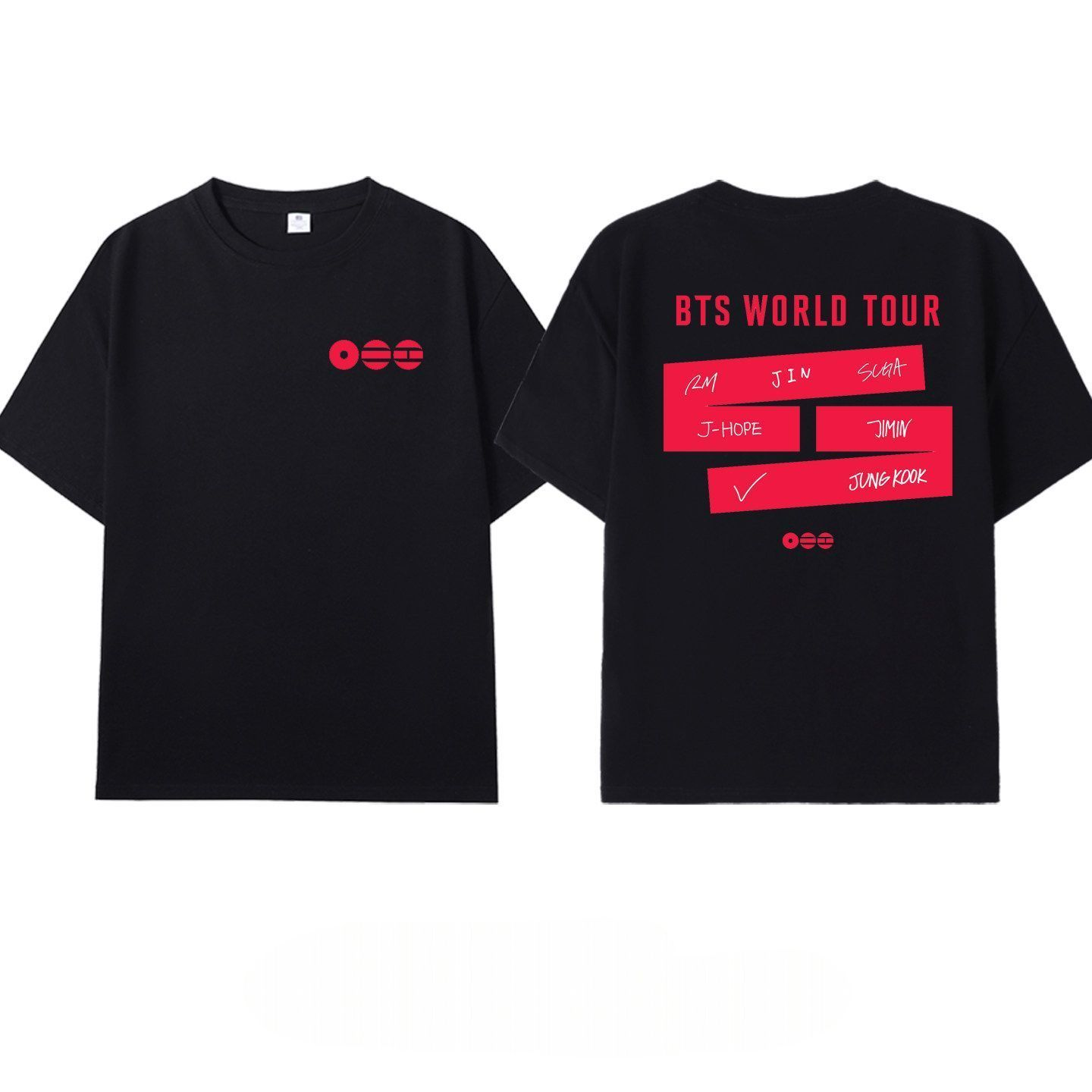 BTS WORLD TOUR T SHIRTS 100% COTTON
