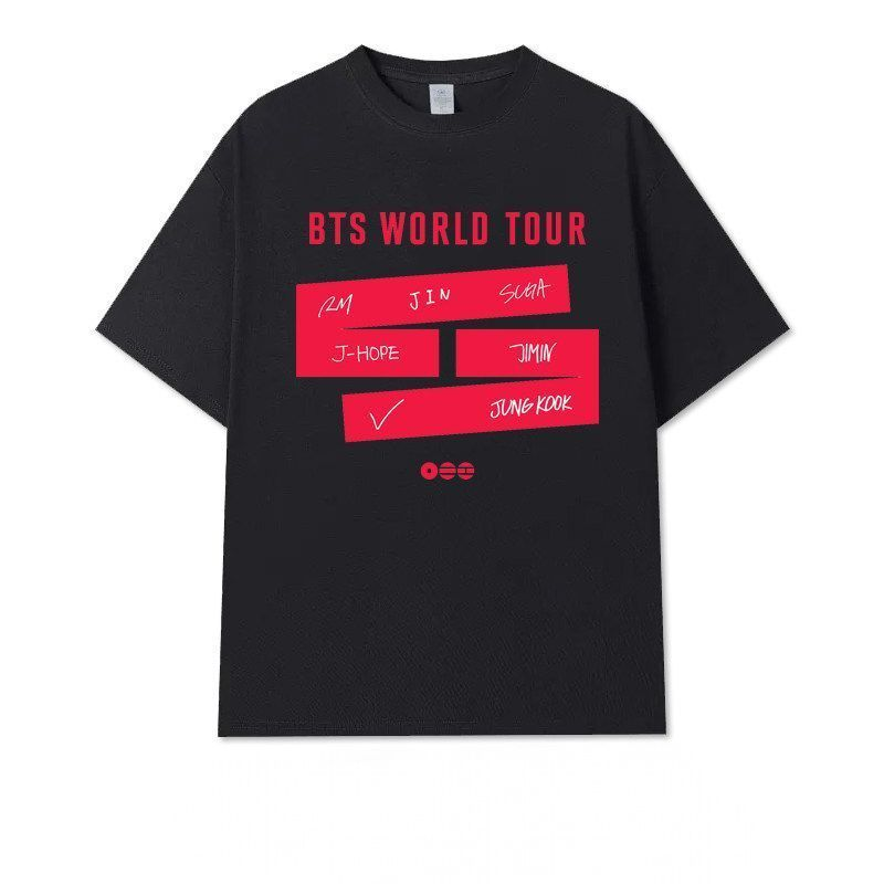 BTS WORLD TOUR T SHIRTS 100% COTTON