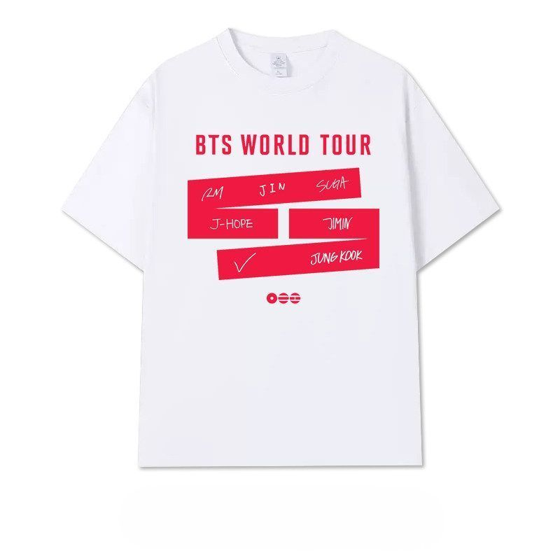 BTS WORLD TOUR T SHIRTS 100% COTTON