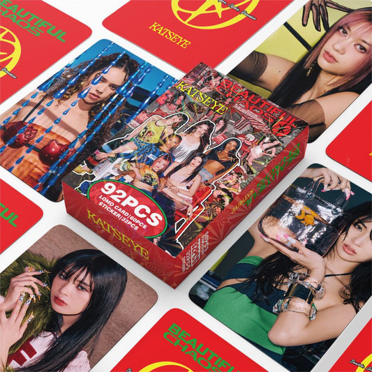 KATSEYE PHOTOCARDS + STICKERS 92 PCS