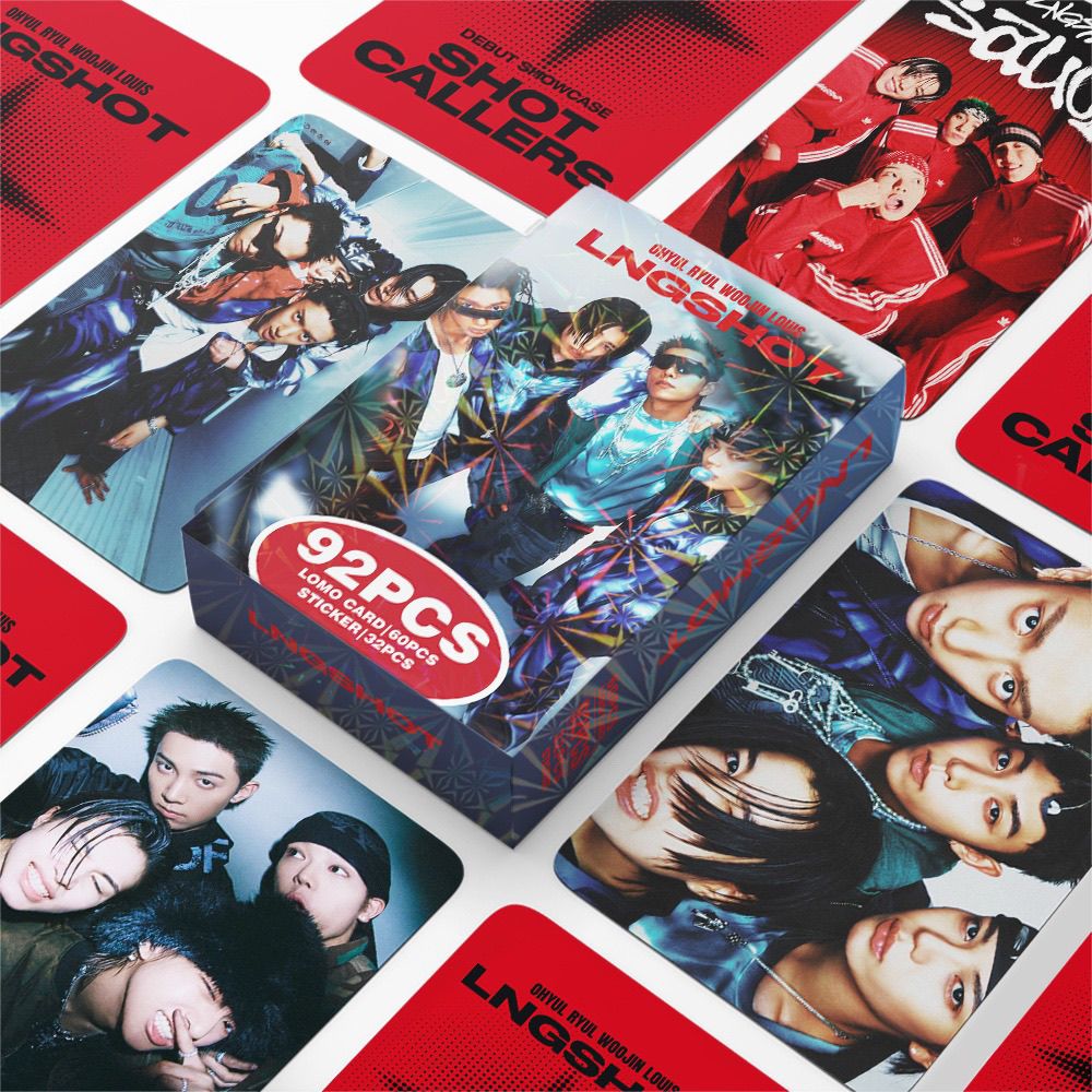 LNGSHOT PHOTOCARDS 92PCS (60 PHOTOCARDS+ 32 STICKERS)