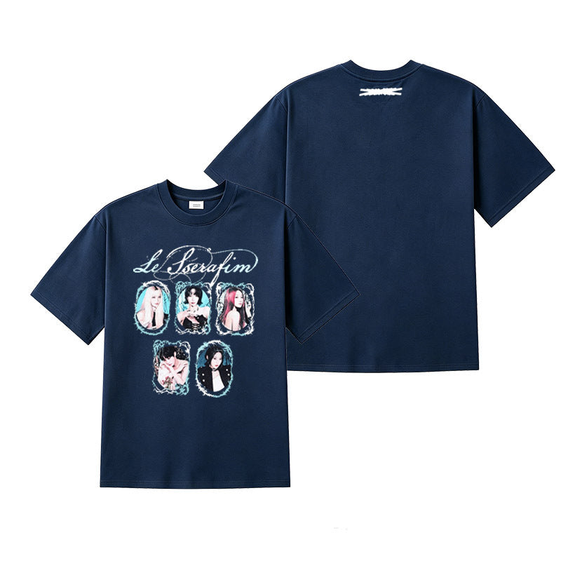LE SERAFIM T SHIRTS 100% COTTON