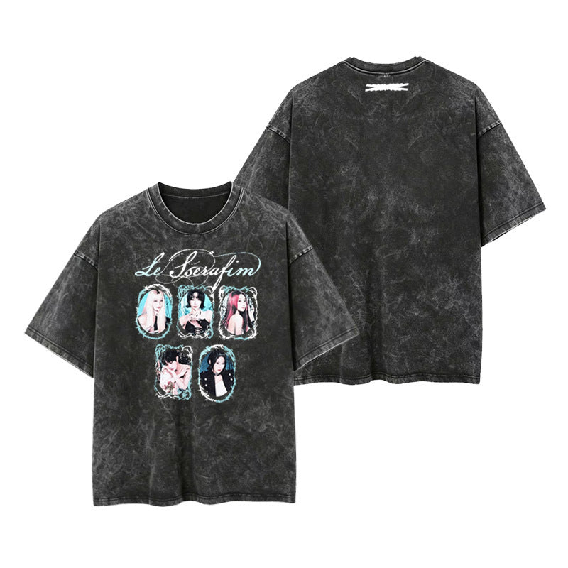 LE SERAFIM T SHIRTS 100% COTTON