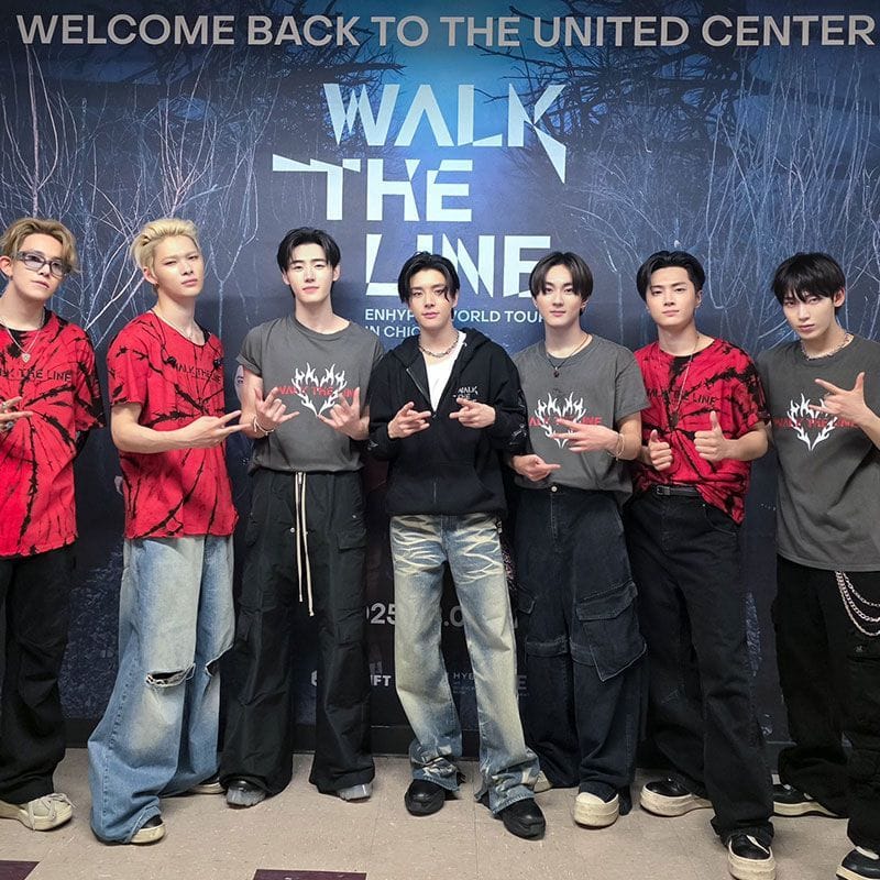 ENHYPEN T-SHIRT 2025 WALK THE LINE 100% COTTON