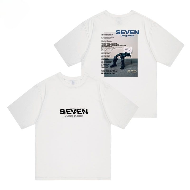 T-SHIRT BTS JUNGKOOK SEVEN 100% COTTON