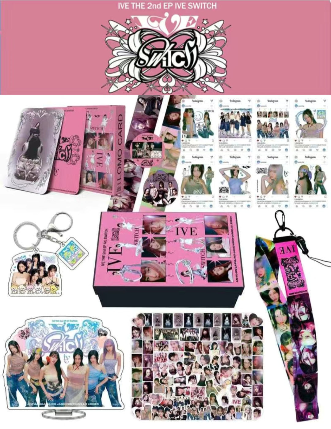 IVE MERCH BOX SWITCH 166 PCS (GIFT BOX WITH SEVERAL ITEMS!✨)