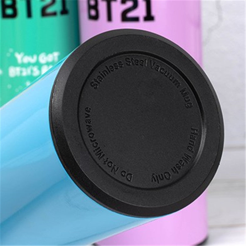 BT21 STAINLESS STEEL THERMAL BOTTLE 500ML WITH LED TEMPERATURE DISPLAY